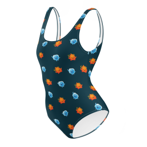 One-Piece Swimsuit - Hot & Cold - Blue Whale
